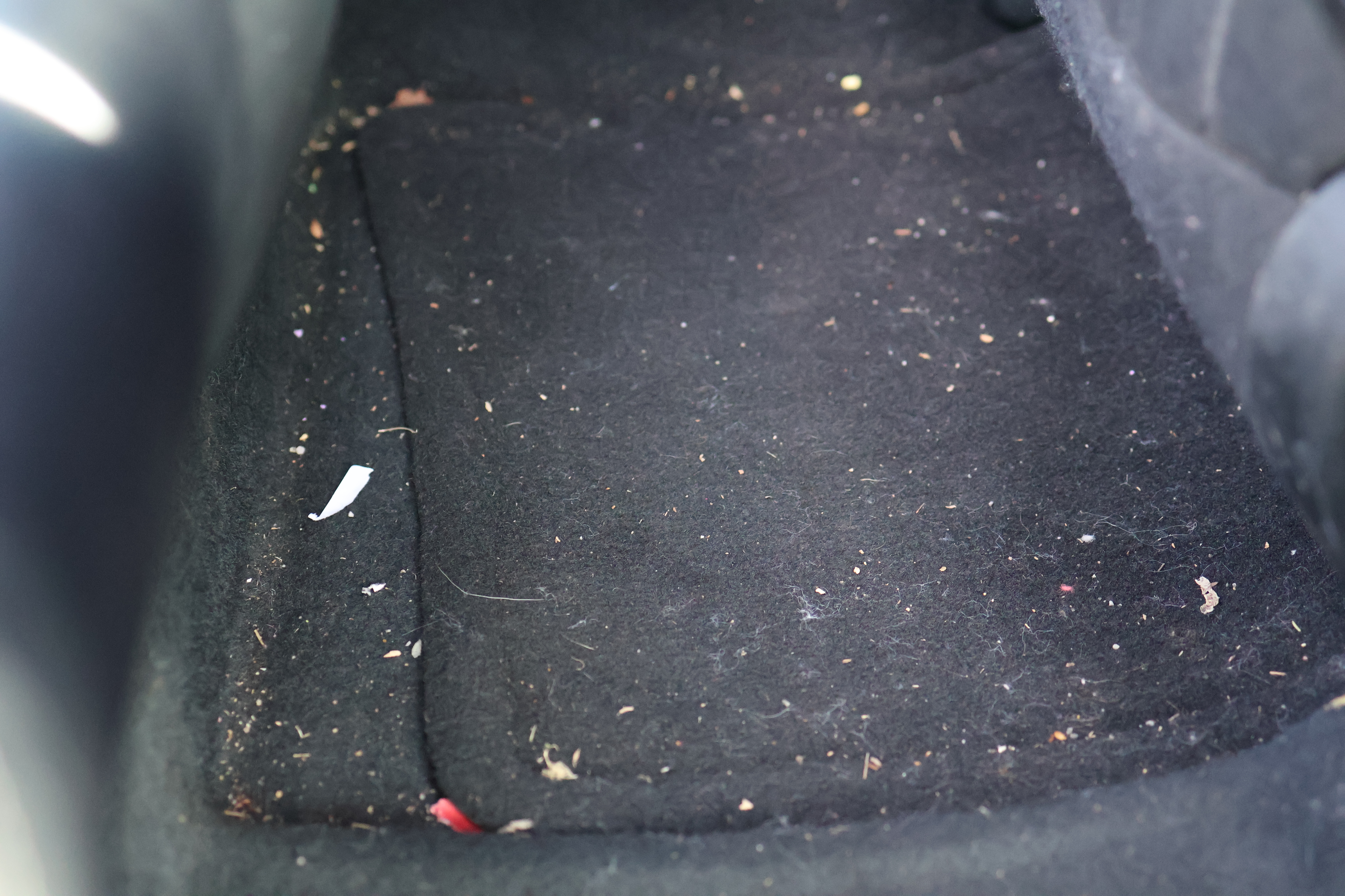 Toyota Camry trunk and floor before