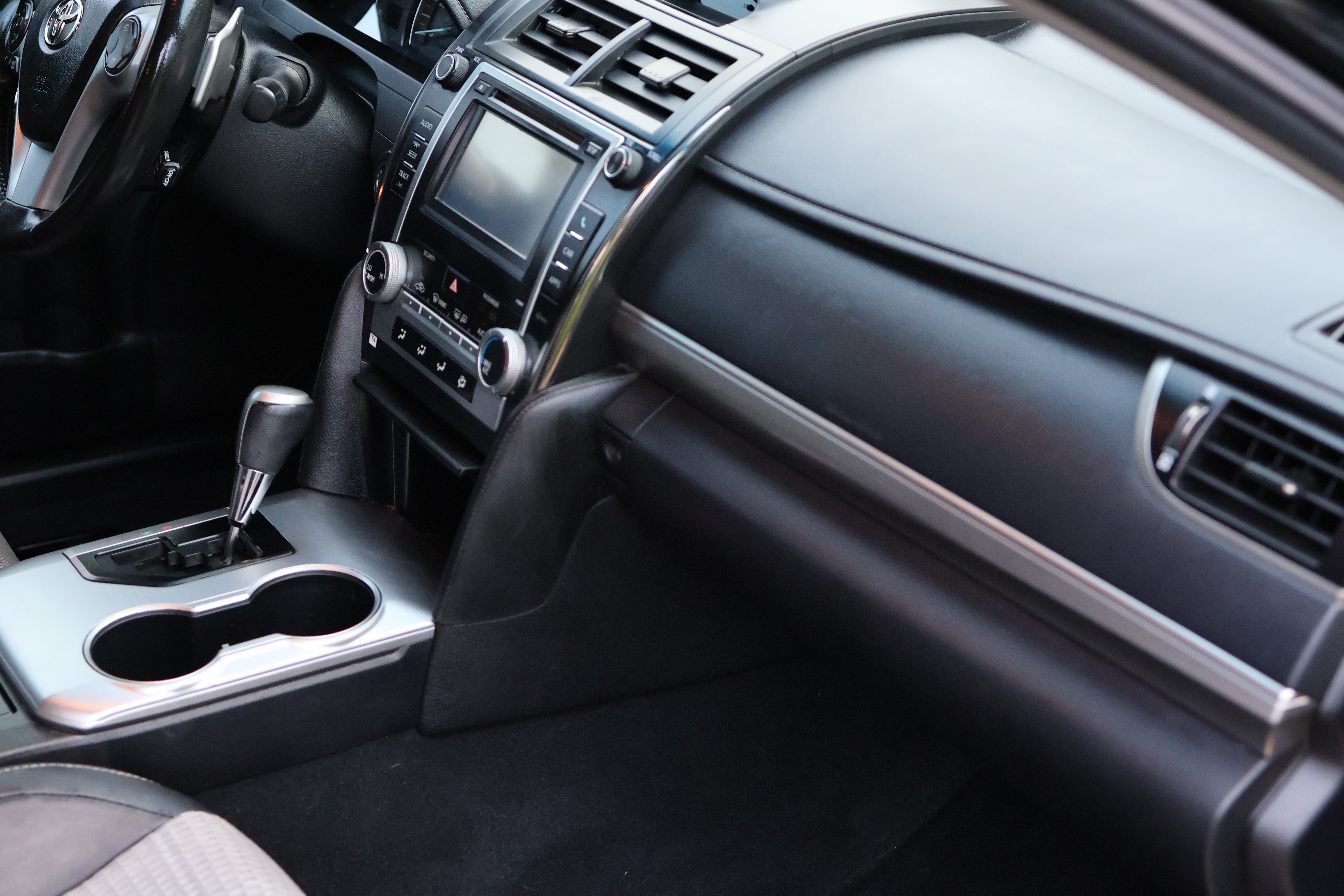 Toyota Camry dashboard and console after
