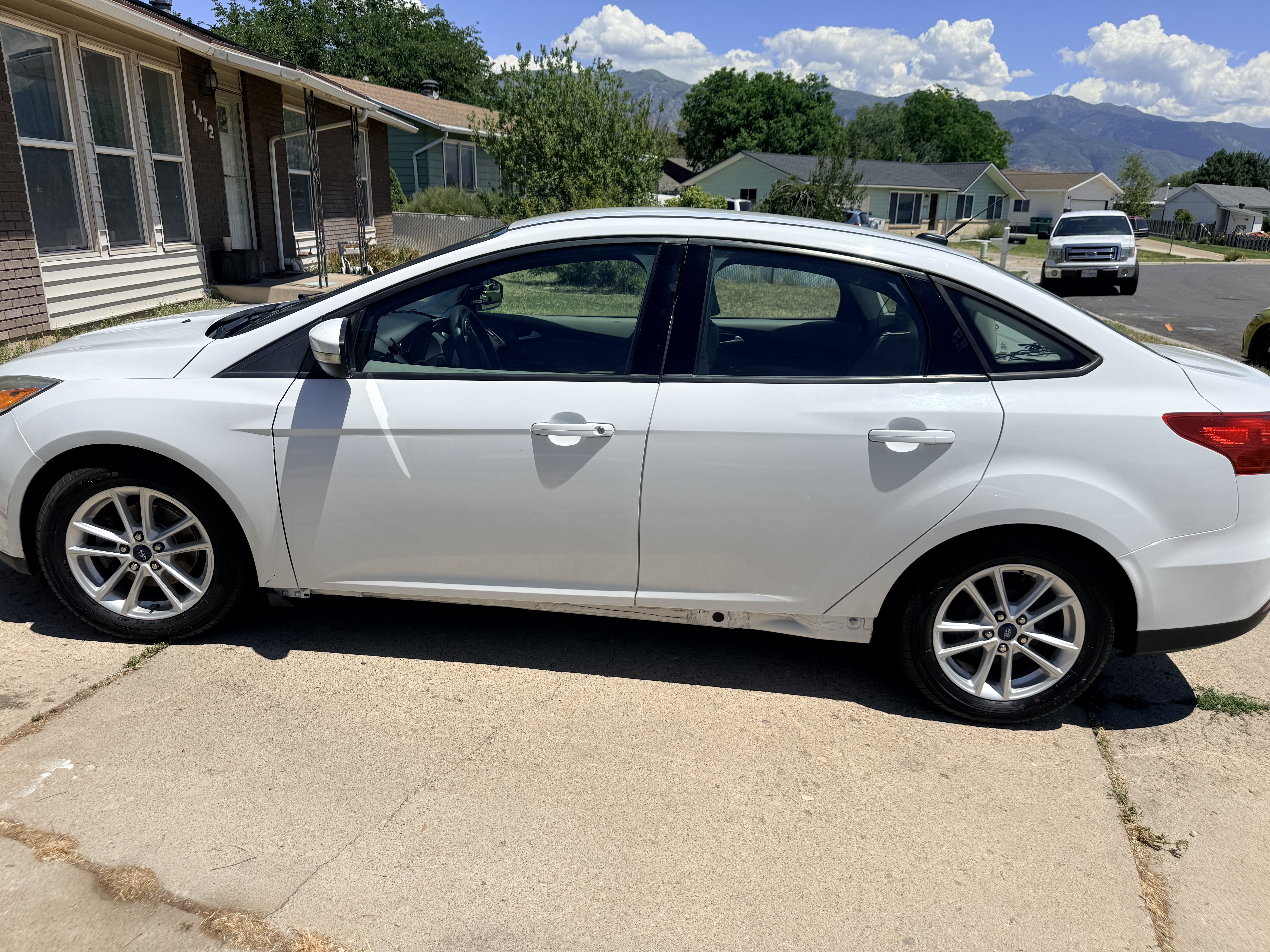 Ford Focus after decontamination wash - side view